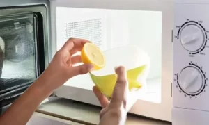 تمیز کردن ماکروویو با لیمو